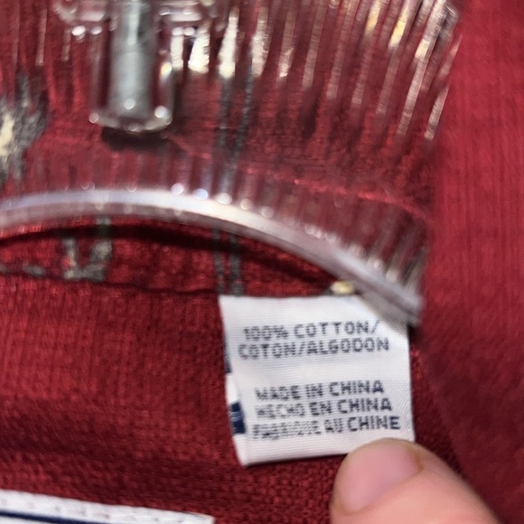 Roper Button-down Shirt Dark Red Palm Trees 2X - Picture 6 of 6